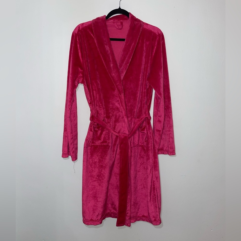 Women's Plush Pink Robe